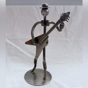 Nuts and Bolts Electric Guitar Player Figurine